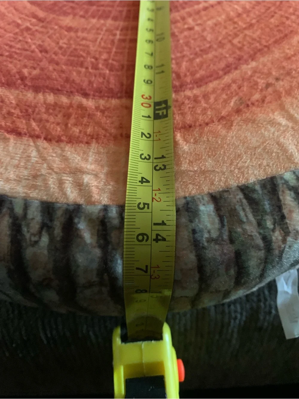 Round Wood Slice Decorative Pillow